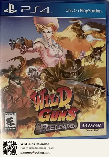 Wild Guns Reloaded PlayStation 4, North America box front