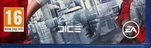Mirror's Edge Catalyst, the PEGI square on its front