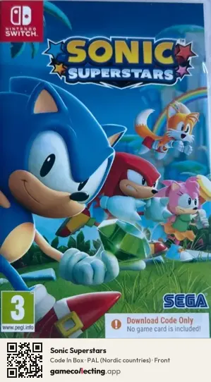 Sonic Superstars Nintendo Switch, Nordic countries box front