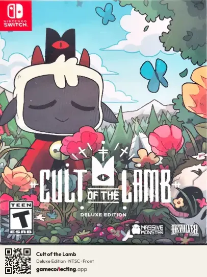 Cult of the Lamb Nintendo Switch, NTSC box front