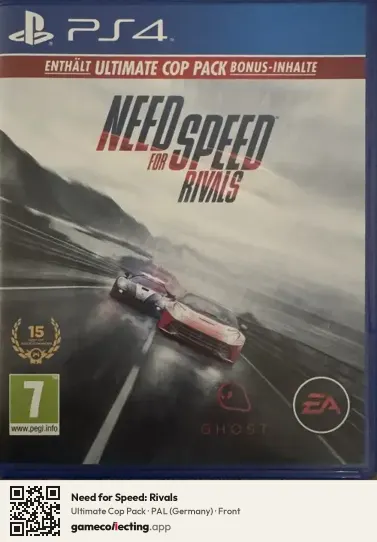 Need for Speed: Rivals PlayStation 4, Germany box front
