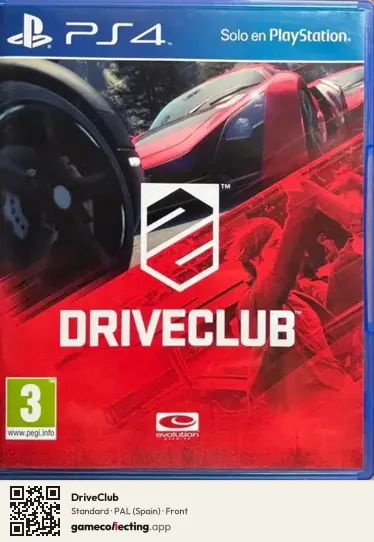 DriveClub PlayStation 4, Spain box front