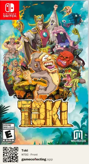 Toki Nintendo Switch, NTSC box front