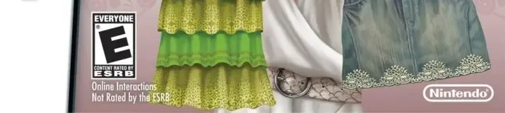 Style Savvy, the ESRB box on its front