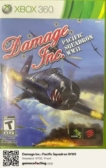 Damage Inc.: Pacific Squadron WWII Xbox 360, NTSC box front