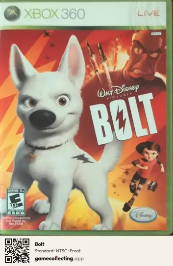 Bolt Xbox 360, NTSC box front