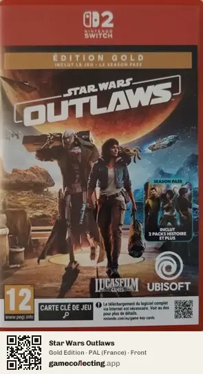 Star Wars Outlaws Nintendo Switch 2, France box front