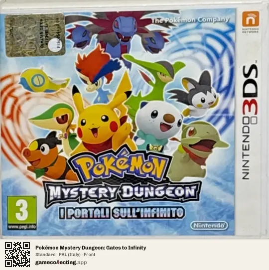 Pokémon Mystery Dungeon: Gates to Infinity Nintendo 3DS, Italy box front