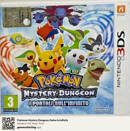 Pokémon Mystery Dungeon: Gates to Infinity Nintendo 3DS, Italy box front