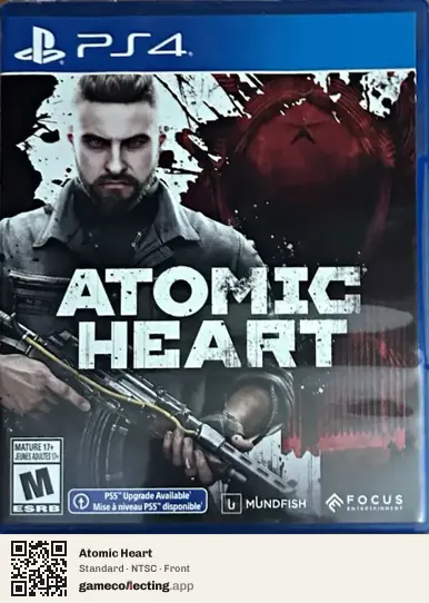 Atomic Heart PlayStation 4, NTSC box front