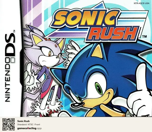 Sonic Rush Nintendo DS, NTSC box front
