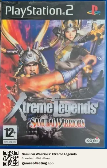 Samurai Warriors: Xtreme Legends PlayStation 2, PAL box front