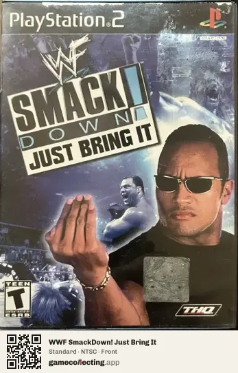 WWF SmackDown! Just Bring It PlayStation 2, NTSC box front