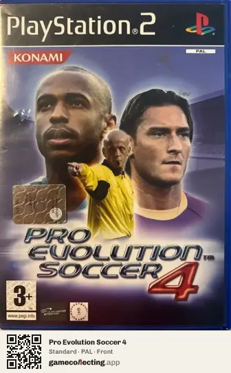 Pro Evolution Soccer 4 PlayStation 2, PAL box front
