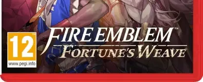 Fire Emblem: Fortune's Weave, the PEGI square on its front