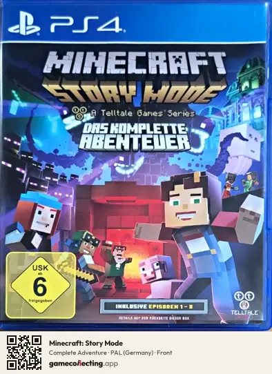 Minecraft: Story Mode PlayStation 4, Germany box front