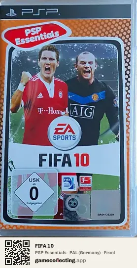 FIFA 10 PlayStation Portable, Germany box front