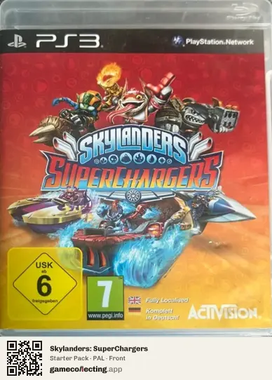 Skylanders: SuperChargers PlayStation 3, PAL box front