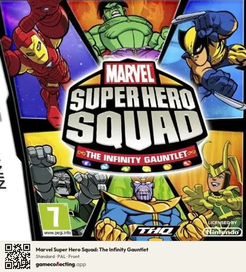 Marvel Super Hero Squad: The Infinity Gauntlet Nintendo DS, PAL box front