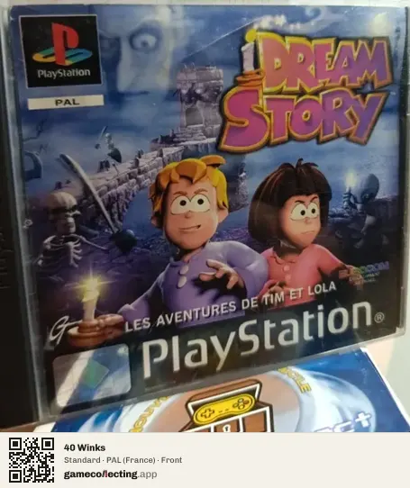 40 Winks PlayStation, France box front