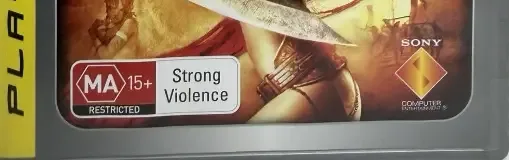Heavenly Sword, the Australian classification mark on its front