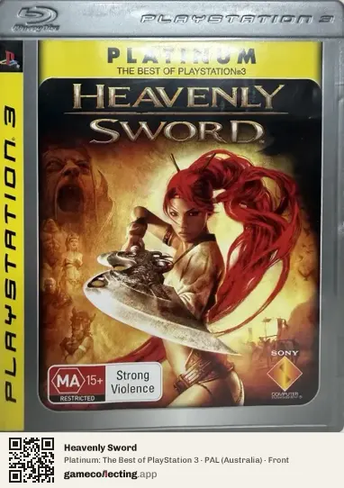 Heavenly Sword PlayStation 3, Australia box front