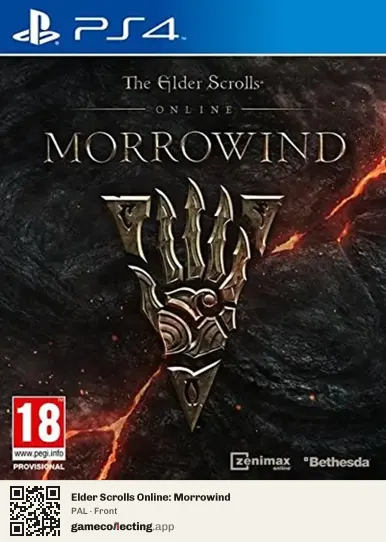 Elder Scrolls Online: Morrowind PlayStation 4, PAL box front