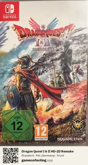 Dragon Quest I & II HD-2D Remake Nintendo Switch, Germany box front