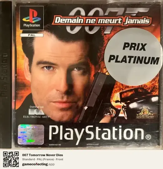 007 Tomorrow Never Dies PlayStation, France box front