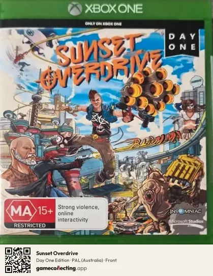 Sunset Overdrive Xbox One, Australia box front