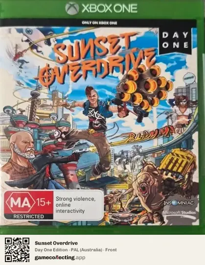 Sunset Overdrive Xbox One, Australia box front