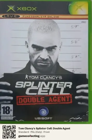 Tom Clancy's Splinter Cell: Double Agent Xbox, Italy box front