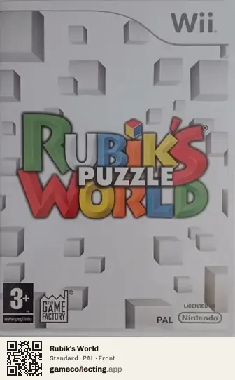 Rubik's World Nintendo Wii, PAL box front
