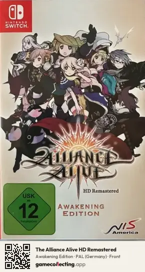 The Alliance Alive HD Remastered Nintendo Switch, Germany box front