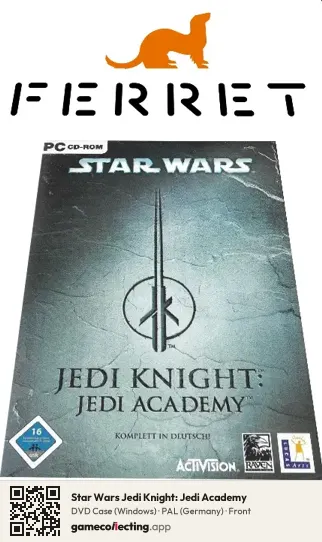Star Wars Jedi Knight: Jedi Academy Computer, Germany box front
