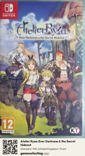 Atelier Ryza: Ever Darkness & the Secret Hideout Nintendo Switch, United Kingdom box front