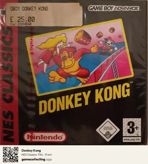 Donkey Kong Game Boy Advance, PAL box front