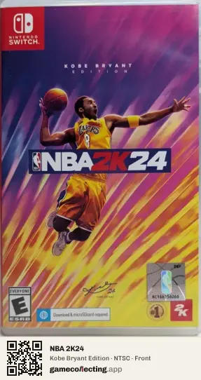 NBA 2K24 Nintendo Switch, NTSC box front