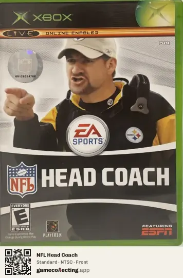 NFL Head Coach Xbox, NTSC box front