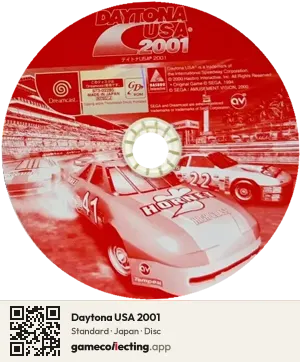 Daytona USA 2001 Sega Dreamcast, Japan disc