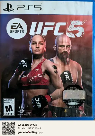 EA Sports UFC 5 PlayStation 5, NTSC box front