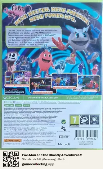 Pac-Man and the Ghostly Adventures 2 Xbox 360, Germany box back