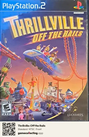 Thrillville: Off the Rails PlayStation 2, NTSC box front