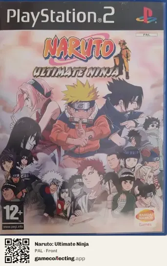 Naruto: Ultimate Ninja PlayStation 2, PAL box front