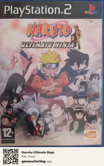 Naruto: Ultimate Ninja PlayStation 2, PAL box front
