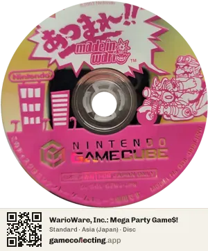 WarioWare, Inc.: Mega Party Game$! Nintendo GameCube, Asia disc