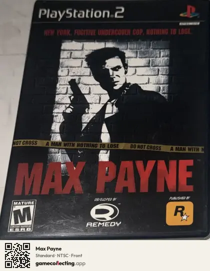 Max Payne PlayStation 2, NTSC box front