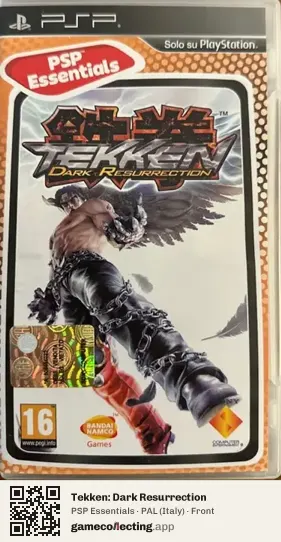 Tekken: Dark Resurrection PlayStation Portable, Italy box front