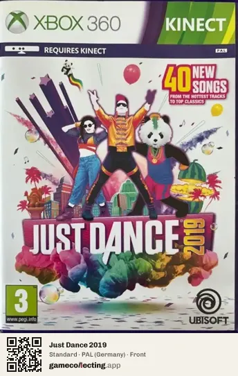 Just Dance 2019 Xbox 360, Germany box front
