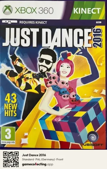 Just Dance 2016 Xbox 360, Germany box front